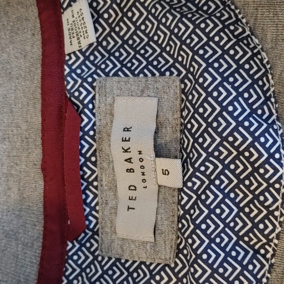 TED BAKER LONDON Men's size 5 ( XL) 1/4 Zip Sweatshirt. Gray Heather - Picture 5 of 12